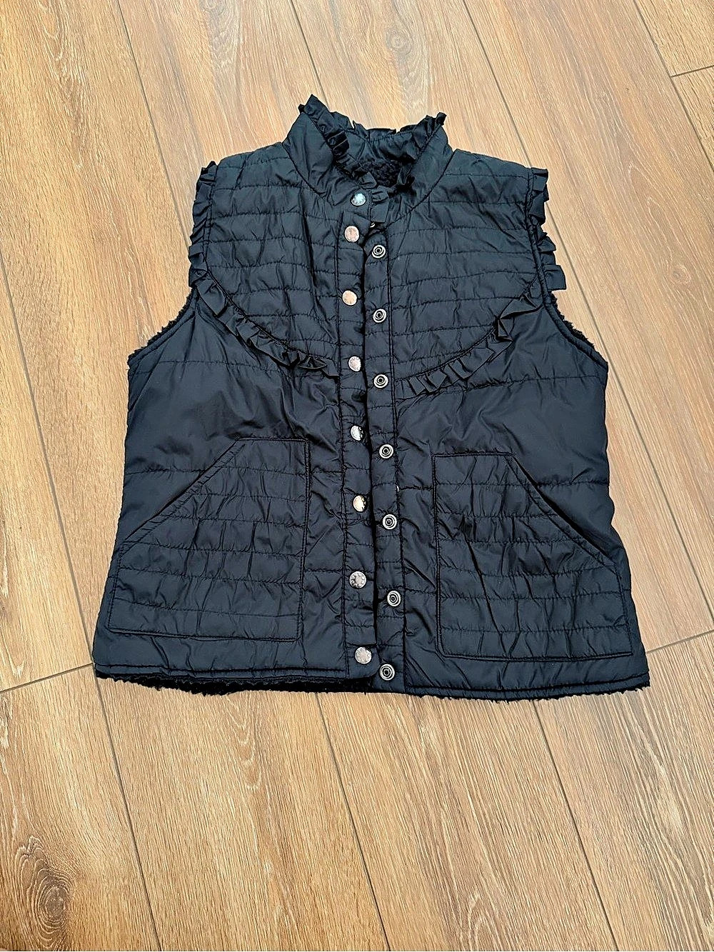 Rag & Bone Black Quilted Vest Like New